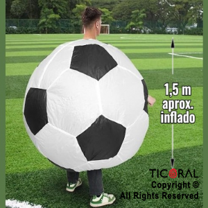 DISFRAZ INFLABLE PELOTA ADULTO 1.5 MT X 1